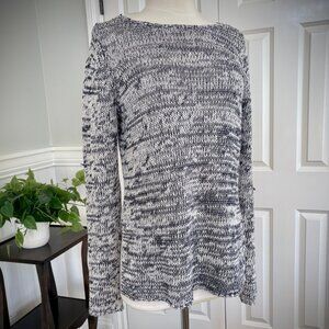 Ann Taylor Marled Linen Blend Knit Tunic Sweater, Size S